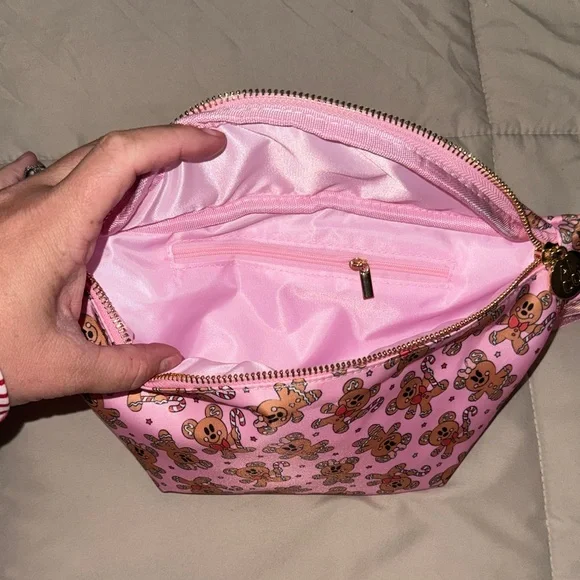 Pink Gingerbread Patterned Women's Bag - Picture 3 of 3